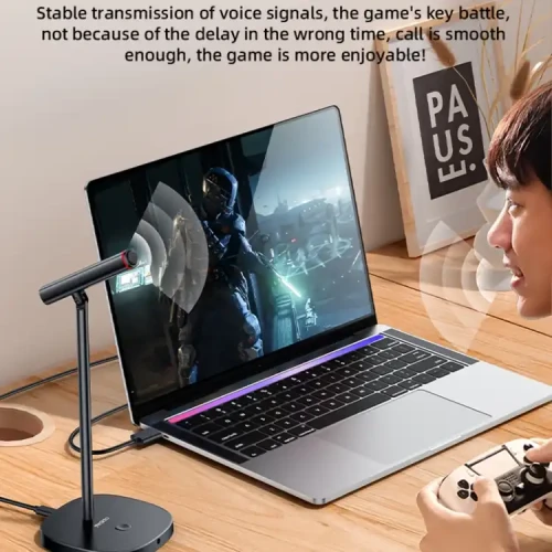 YESIDO KR18 360 Degree Omnidirectional Desktop Noise Canceling USB Microphone