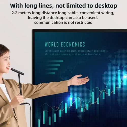 YESIDO KR18 360 Degree Omnidirectional Desktop Noise Canceling USB Microphone