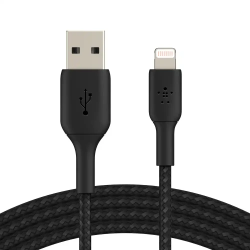 Belkin Premium Braided USB-A to Lightning Cable 1M - Black