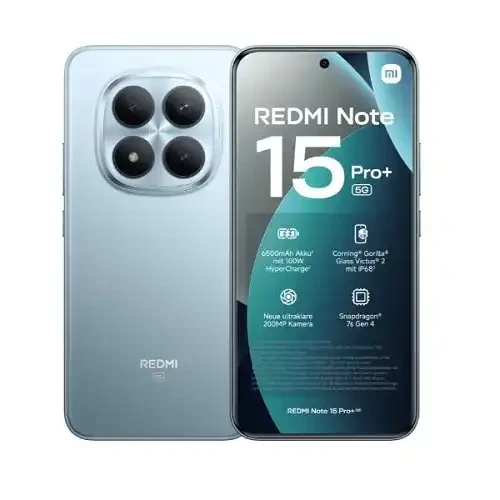 Xiaomi Redmi Note 15 Pro+ 5G Phone 12GB RAM 512GB Blue