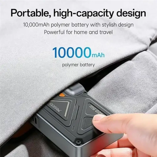 YESIDO YP89 15W Magnetic Wireless Charging 10,000mAh Power Bank - Black