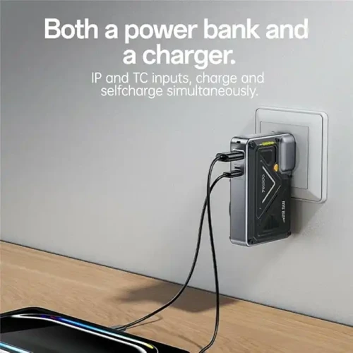 YESIDO YP89 15W Magnetic Wireless Charging 10,000mAh Power Bank - Black