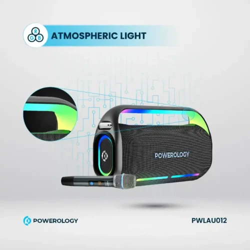 Powerology Deep Bass Party Speaker - Black