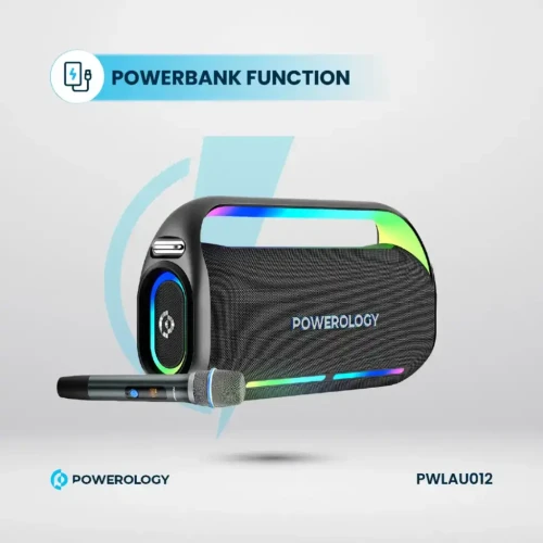 Powerology Deep Bass Party Speaker - Black