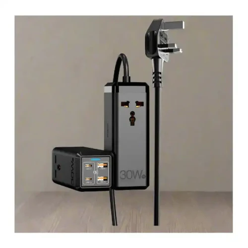 MOXOM MX-ST19 PD 30W 6-In-1 2M Universal Socket Fast Charger