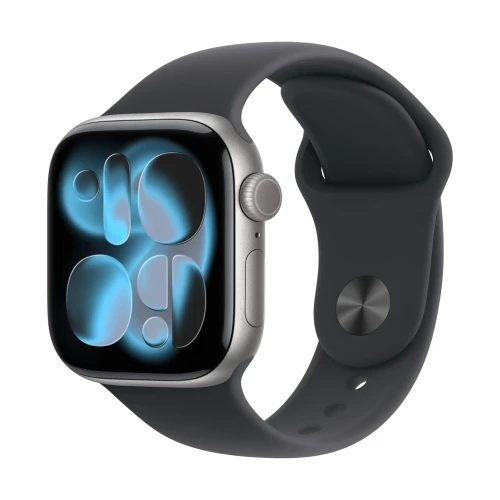 Apple Watch Series 11 GPS + Cellular 46mm Space Grey Aluminium Case with Black Sport Band