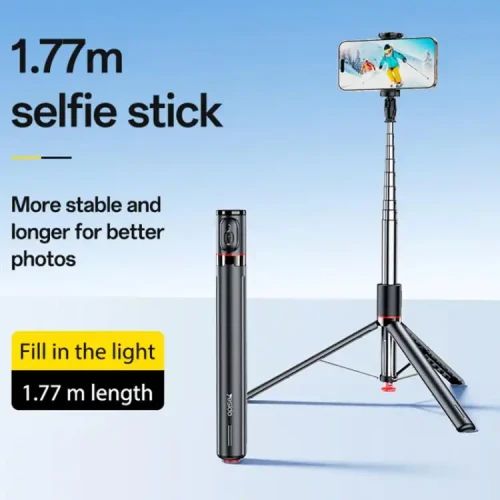 Yesido SF30 Tripod Selfie Stick Bluetooth - Black