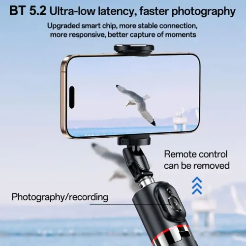 Yesido SF30 Tripod Selfie Stick Bluetooth - Black