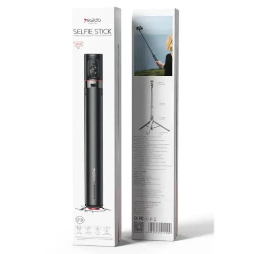 Yesido SF30 Tripod Selfie Stick Bluetooth - Black