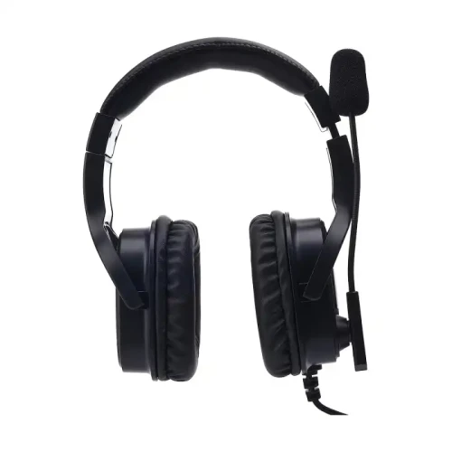 HP DHE-8004 Wired Stereo Surround Sound Gaming Headset with Flexible Microphone - Black