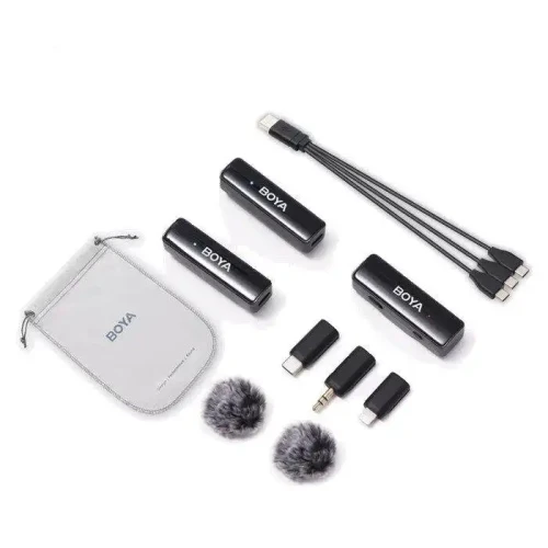 Boya BoyaLink-A2 All-in-One Wireless Microphone System – Black