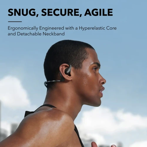 Anker Soundcore AeroFit Pro | Secure Open-Ear Sport Earbuds - Black