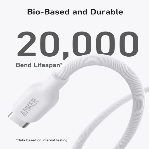 Anker 542 USB-C to Lightning Cable (Bio-Based) 1.8m (6ft) White