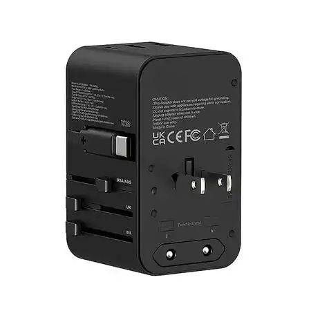 XPower TA70C 70W PD PPS GaN Travel Adapter with Built-in Type-C Cable - Black