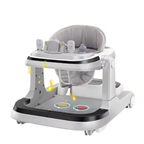Baby Walker, Sit-to-Stand Learning Walker with Activity Table & Wheels