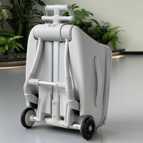 Kids Ride-On Carry-On Suitcase | Hard Shell Travel Trolley with Wheels for Children