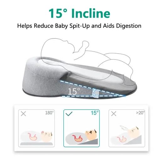 Newborn Baby Nest Pillow – Ergonomic Sleeping Lounger with Adjustable Design