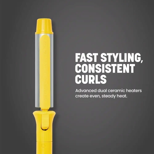 Drybar 3-Day Bender Rotating Curling Iron – Professional Rotating Hair Curler for Fast, Long-Lasting Curls & Waves