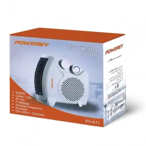 2000W Electric Fan Heater by Powerey