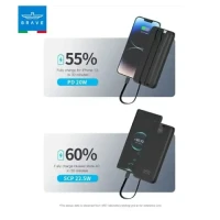 Brave Station Pro 4-in-1 Family Power Bank Station 10000mAh×4 BP-27 – Black