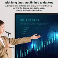 YESIDO KR18 360 Degree Omnidirectional Desktop Noise Canceling USB Microphone