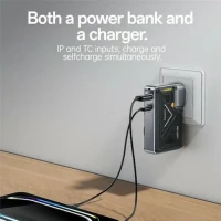 YESIDO YP89 15W Magnetic Wireless Charging 10,000mAh Power Bank - Black