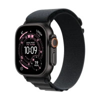 Apple Watch Ultra 3 GPS + Cellular 49mm Black Titanium Case with Black Alpine Loop - Medium