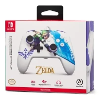PowerA Nintendo Switch Enhanced Wired Controller - Master Sword Attack Zelda Link