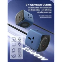 LDNIO SC3319 Universal Power Socket Cube with Multiple Outlets & USB Ports