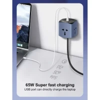 LDNIO SC3319 Universal Power Socket Cube with Multiple Outlets & USB Ports