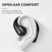 Anker Soundcore AeroFit Pro | Secure Open-Ear Sport Earbuds - Black