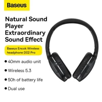 Baseus Encok Wireless Headphone D02 Pro - Black