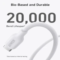 Anker 542 USB-C to Lightning Cable (Bio-Based) 1.8m (6ft) White