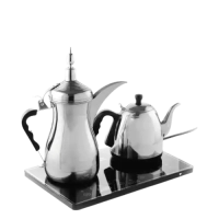 Gulf Dalla 1600W Electric Coffee & Tea Maker – Silver – Smart Control, Temperature Indicator, 1L Capacity
