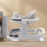 Baby Walker, Sit-to-Stand Learning Walker with Activity Table & Wheels