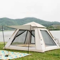 Automatic Double-Layer Camping Tent – Waterproof, Windproof Family Tent for 3–4 Persons