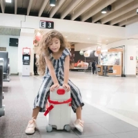 New Design Multifunctional Kids Suitcase | Rideable Cabin Luggage with Portable Travel Bed & Sleep Box