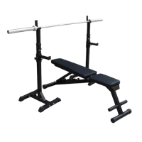 Adjustable Barbell Rack – Multifunctional Squat and Bench Press Stand for Home Gym