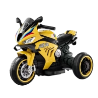 New Design Kids Electric Motorcycle – 3-Wheel Ride-On Bike with Lights, Music & Rechargeable Battery